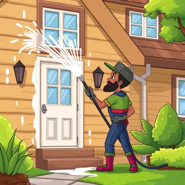 Pressure washing service